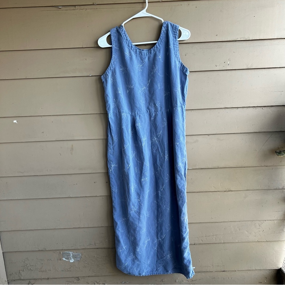 Vintage J.Jill Floral Maxi Dress - L - Modest Summer Coastal Grandma